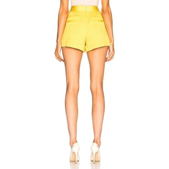 VERONICA BEARD Yellow Lulu Shorts Size L 12 - Picture 4 of 9